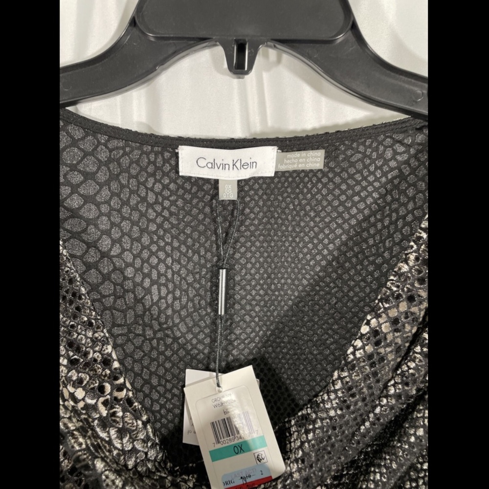 NWT Calvin Klein Cowl Neck Sleeveless Velvet Top - Picture 6 of 12